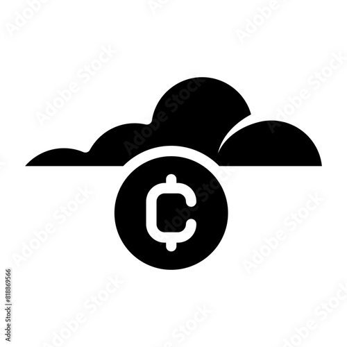 crypto cloud storage icon