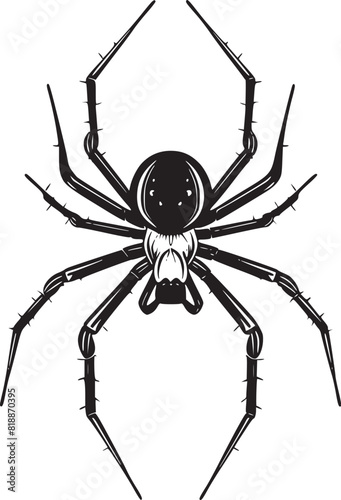 spider silhouette vector