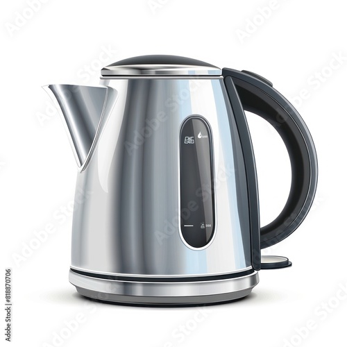Electric kettle on white or transparent background