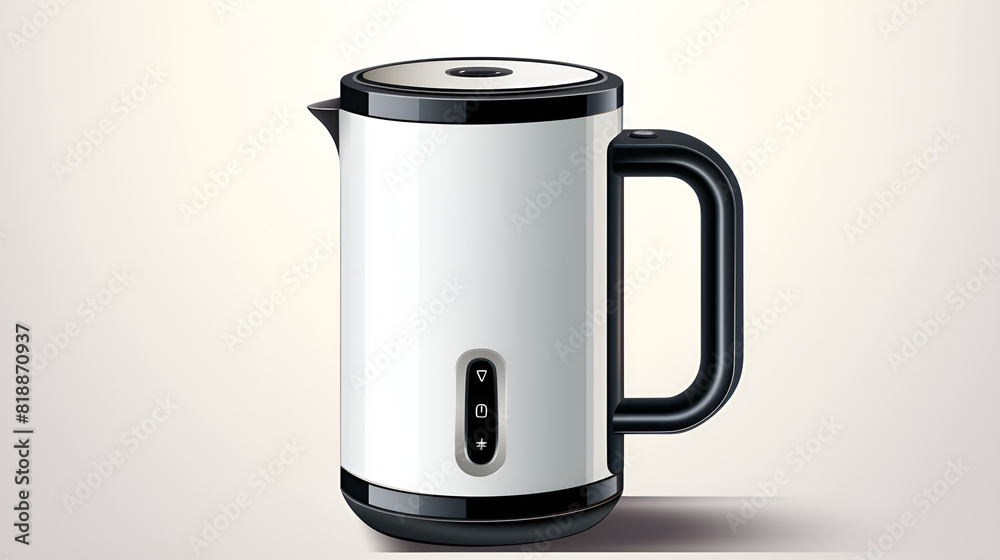 White and Black Kettle for Stylish Brewing White and Black Kettle for Stylish Brewing