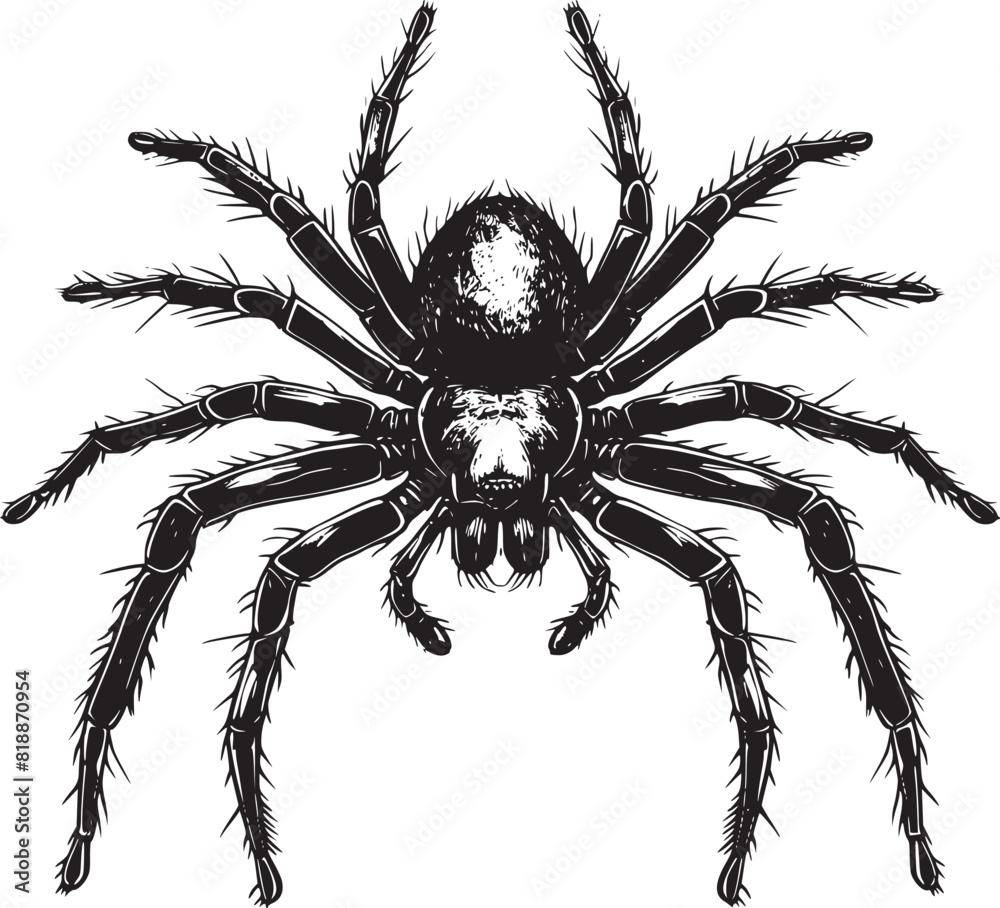 Obraz premium spider silhouette vector