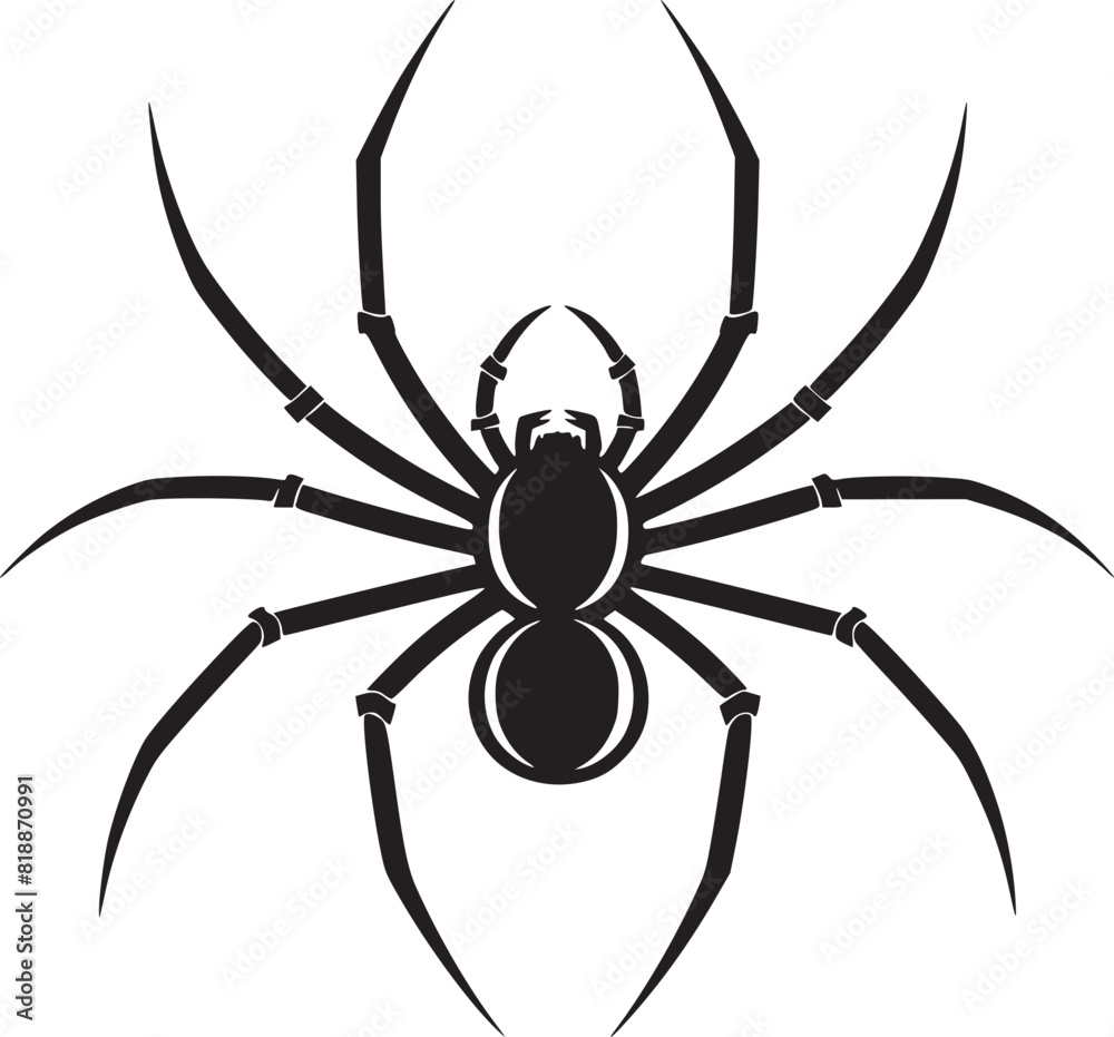 Obraz premium spider silhouette vector
