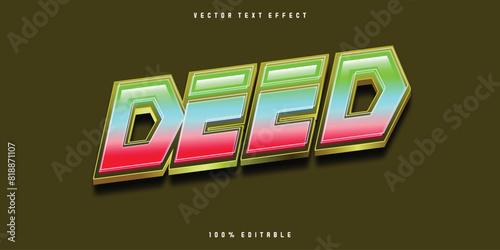 Deed text effect