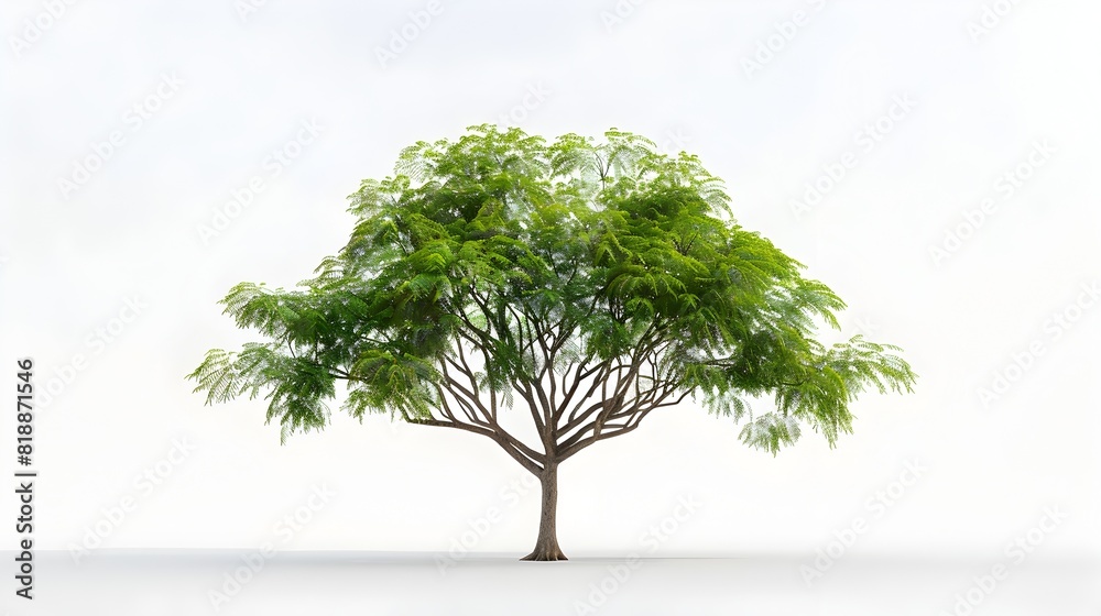 Lush Green Tree in Peaceful Natural Scenery Lush Green Tree in Peaceful Natural Scenery