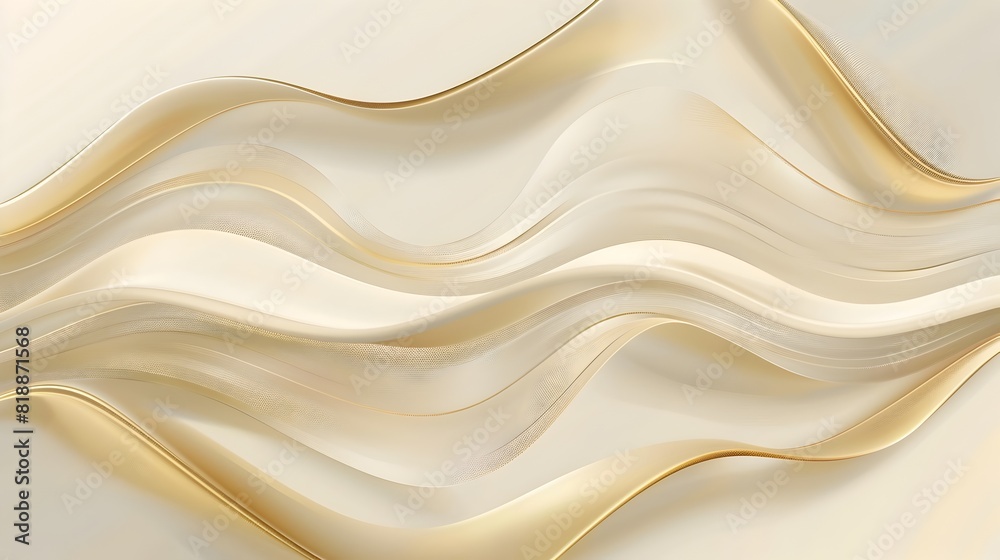 Obraz premium Flowing Waves of Luxurious Golden Texture and Elegantly Undulating Patterns