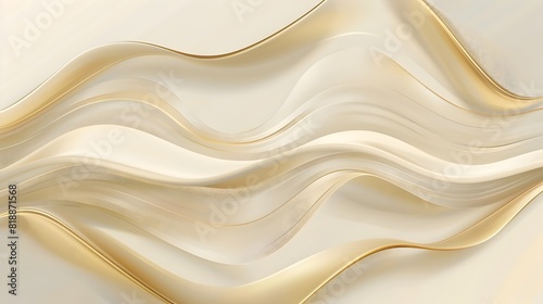 Flowing Waves of Luxurious Golden Texture and Elegantly Undulating Patterns