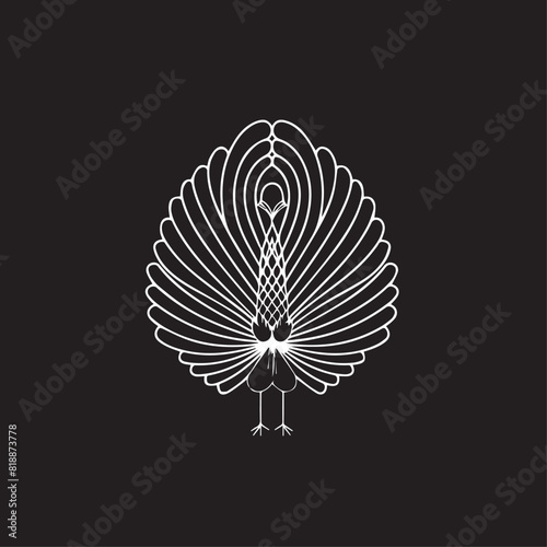 Peacock in cartoon, doodle style. Image for t-shirt, web, mobile apps and ui. Isolated 2d vector illustration in logo, icon, sketch style, Eps 10. AI Generative