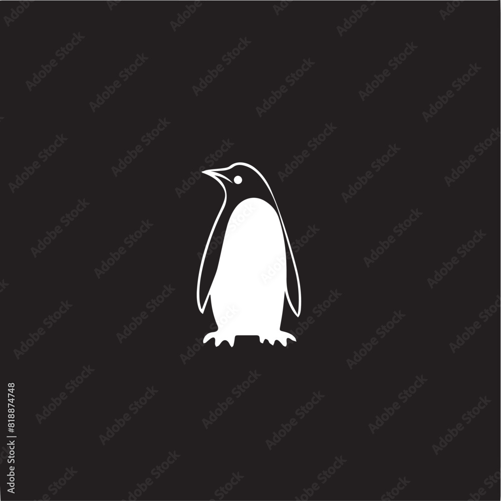 Obraz premium Penguin in cartoon, doodle style. Image for t-shirt, web, mobile apps and ui. Isolated 2d vector illustration in logo, icon, sketch style, Eps 10. AI Generative