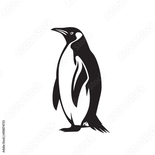 Penguin in cartoon, doodle style. Image for t-shirt, web, mobile apps and ui. Isolated 2d vector illustration in logo, icon, sketch style, Eps 10. AI Generative