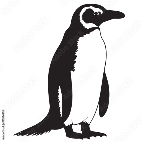 Penguin in cartoon, doodle style. Image for t-shirt, web, mobile apps and ui. Isolated 2d vector illustration in logo, icon, sketch style, Eps 10. AI Generative