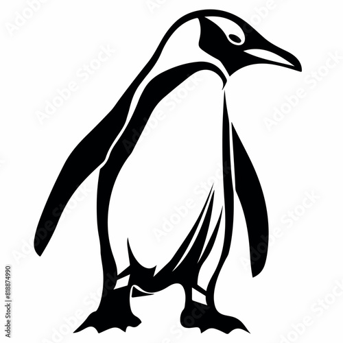 Penguin in cartoon, doodle style. Image for t-shirt, web, mobile apps and ui. Isolated 2d vector illustration in logo, icon, sketch style, Eps 10. AI Generative