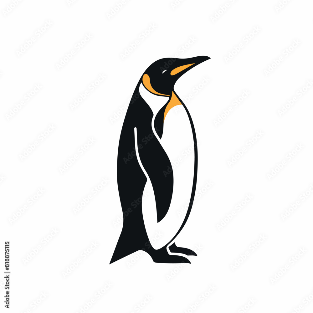 Fototapeta premium Penguin in cartoon, doodle style. Image for t-shirt, web, mobile apps and ui. Isolated 2d vector illustration in logo, icon, sketch style, Eps 10. AI Generative
