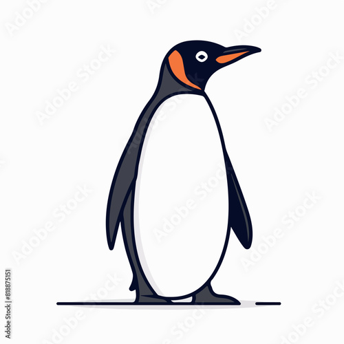 Penguin in cartoon, doodle style. Image for t-shirt, web, mobile apps and ui. Isolated 2d vector illustration in logo, icon, sketch style, Eps 10. AI Generative