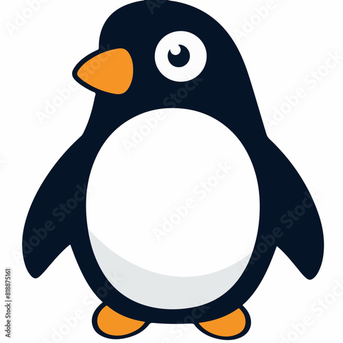 Penguin in cartoon, doodle style. Image for t-shirt, web, mobile apps and ui. Isolated 2d vector illustration in logo, icon, sketch style, Eps 10. AI Generative