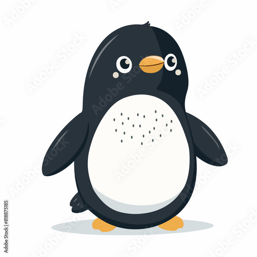 Penguin in cartoon, doodle style. Image for t-shirt, web, mobile apps and ui. Isolated 2d vector illustration in logo, icon, sketch style, Eps 10. AI Generative
