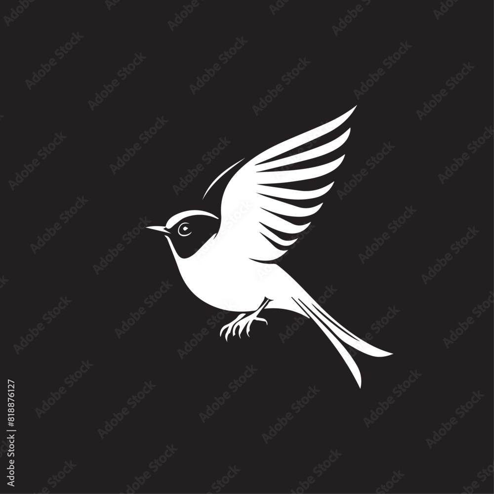 Fototapeta premium Skylark in cartoon, doodle style. Image for t-shirt, web, mobile apps and ui. Isolated 2d vector illustration in logo, icon, sketch style, Eps 10. AI Generative