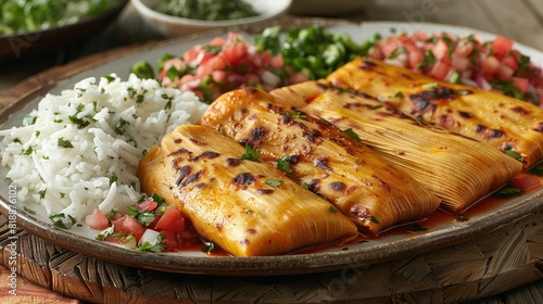 Mexican food tamales