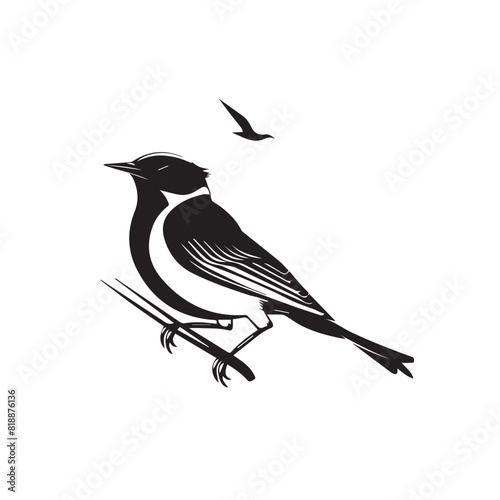 Skylark in cartoon, doodle style. Image for t-shirt, web, mobile apps and ui. Isolated 2d vector illustration in logo, icon, sketch style, Eps 10. AI Generative