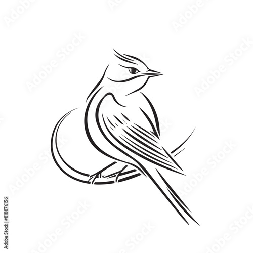 Skylark in cartoon, doodle style. Image for t-shirt, web, mobile apps and ui. Isolated 2d vector illustration in logo, icon, sketch style, Eps 10. AI Generative
