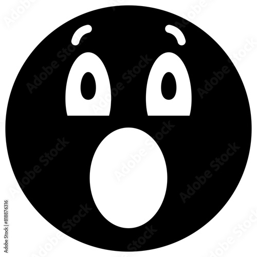 surprised solid icon