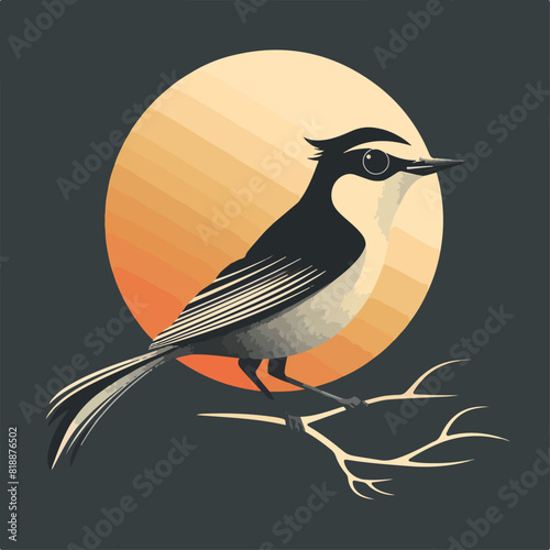 Skylark in cartoon, doodle style. Image for t-shirt, web, mobile apps and ui. Isolated 2d vector illustration in logo, icon, sketch style, Eps 10. AI Generative