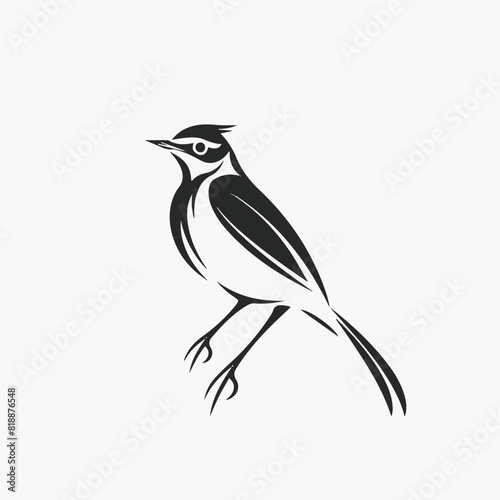 Skylark in cartoon, doodle style. Image for t-shirt, web, mobile apps and ui. Isolated 2d vector illustration in logo, icon, sketch style, Eps 10. AI Generative