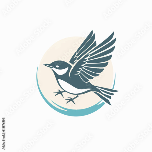 Skylark in cartoon, doodle style. Image for t-shirt, web, mobile apps and ui. Isolated 2d vector illustration in logo, icon, sketch style, Eps 10. AI Generative