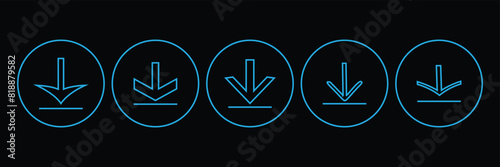 download button icon sign vector