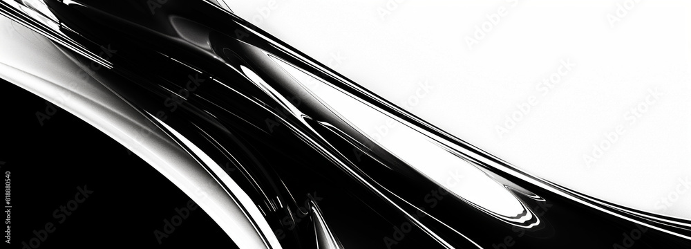 Sleek and modern abstract digital art with fluid black and white background patterns, sleek design creates a modern and dynamic aesthetic, film grain texture Sleek and modern abstract digital art with fluid black and white background patterns, sleek design creates a modern and dynamic aesthetic, film grain texture