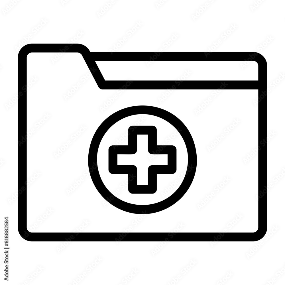 medical folder ilustration icon medical folder ilustration icon