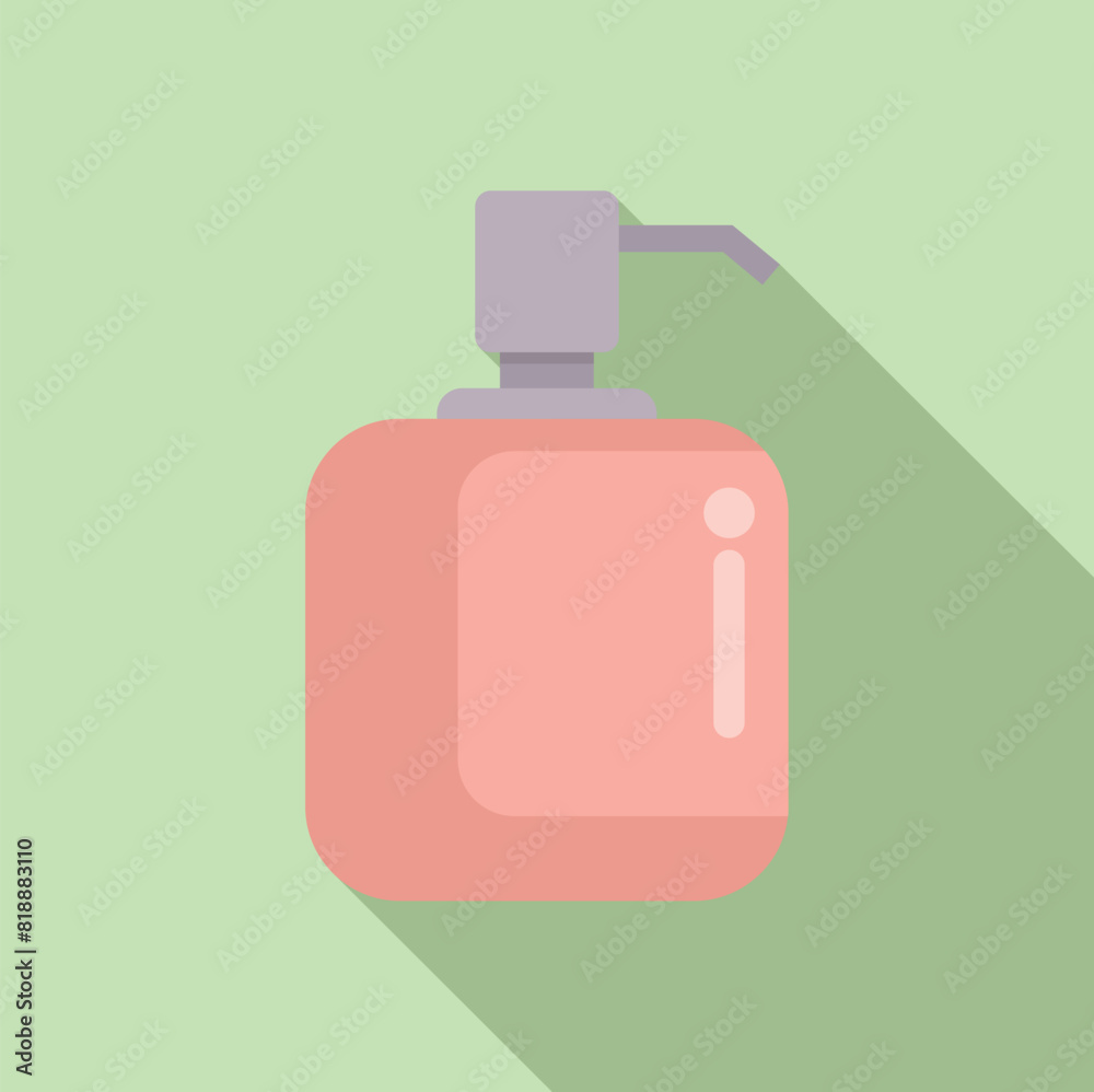 Minimalist vector graphic of a stylish perfume dispenser with a pastel background Minimalist vector graphic of a stylish perfume dispenser with a pastel background