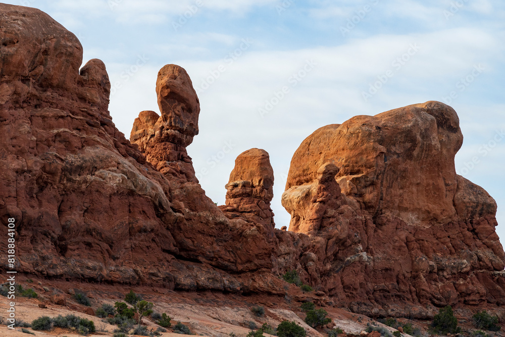 Fototapeta premium Beautiful hoodoos in the Utah Arches National park