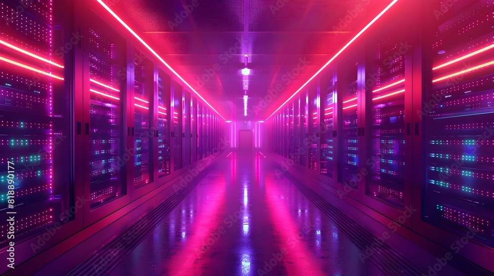 Cryptocurrency Mining Farm with Futuristic Rows of High Performance Computers Technology Concept for Digital Finance and Industry Cryptocurrency Mining Farm with Futuristic Rows of High Performance Computers Technology Concept for Digital Finance and Industry