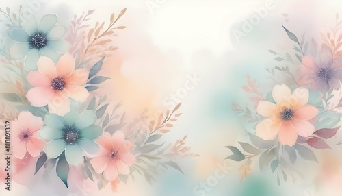 Design a background with abstract watercolor flowe upscaled_3