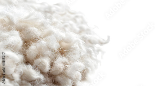 Wool isolated on white background, space for captions, png 