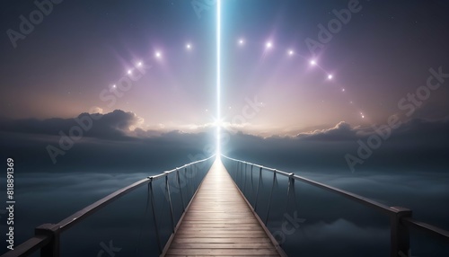 A bridge of light spanning across the heavens photo