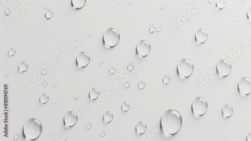 water droplets on a white surface