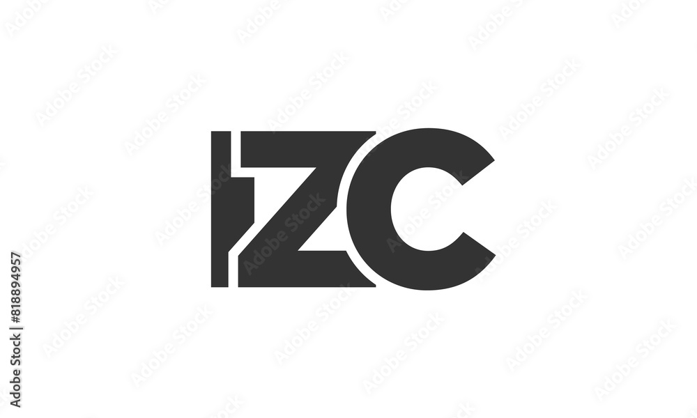 IZC logo design template with strong and modern bold text. Initial based vector logotype featuring simple and minimal typography. Trendy company identity. IZC logo design template with strong and modern bold text. Initial based vector logotype featuring simple and minimal typography. Trendy company identity.
