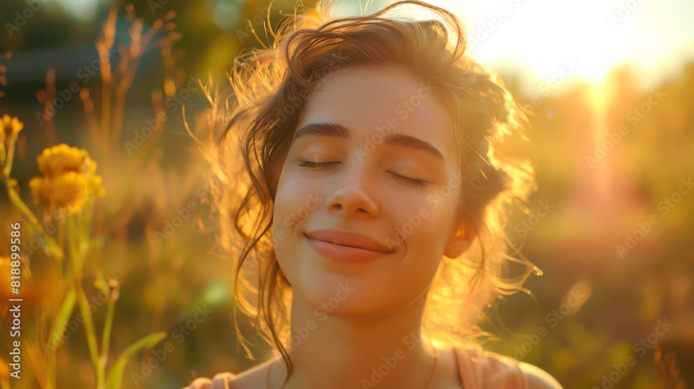 Fototapeta premium Lost in a moment of pure bliss.