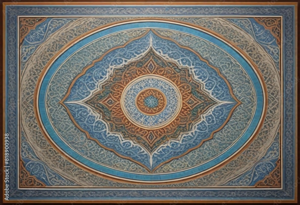 Oil painting A symmetrical geometric design remini (28)