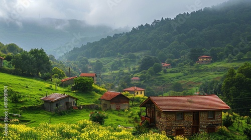 mountain village in the mountains © muhmmad