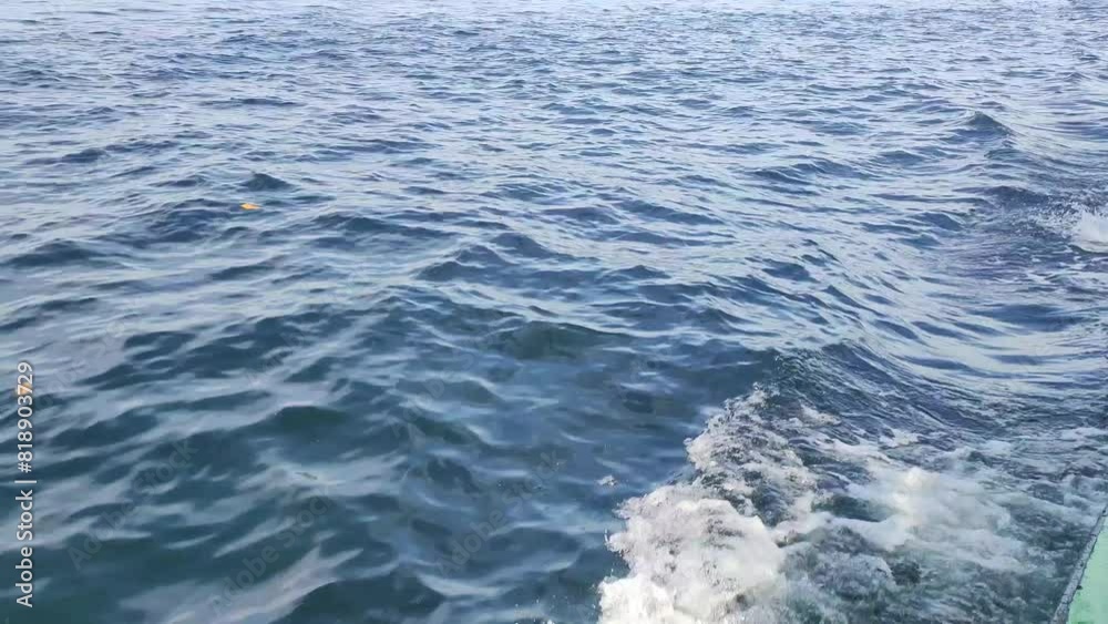 video of sea water wavering when the ship is moving video of sea water wavering when the ship is moving