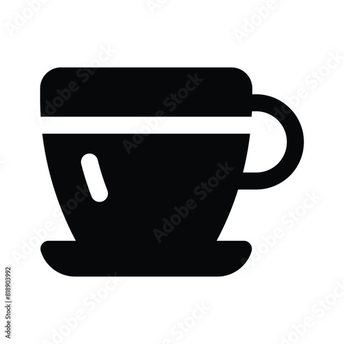 Get this amazing icon teacup in modern style, premium vector