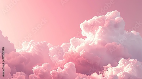 Pink Sky and Clouds photo