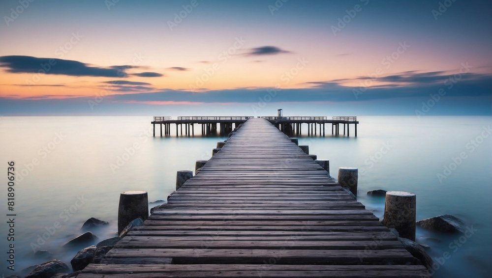 pier in the sunset