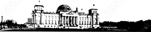 Bundestag Gate Silhouette