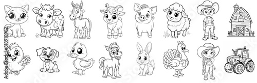 farm animals coloring pages
