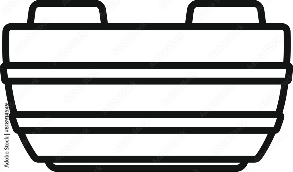 Outlined vector illustration of a classic boat suitable for various designs Outlined vector illustration of a classic boat suitable for various designs