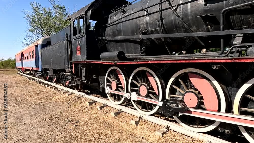 old steam locomotive in the countryside old steam locomotive in the countryside