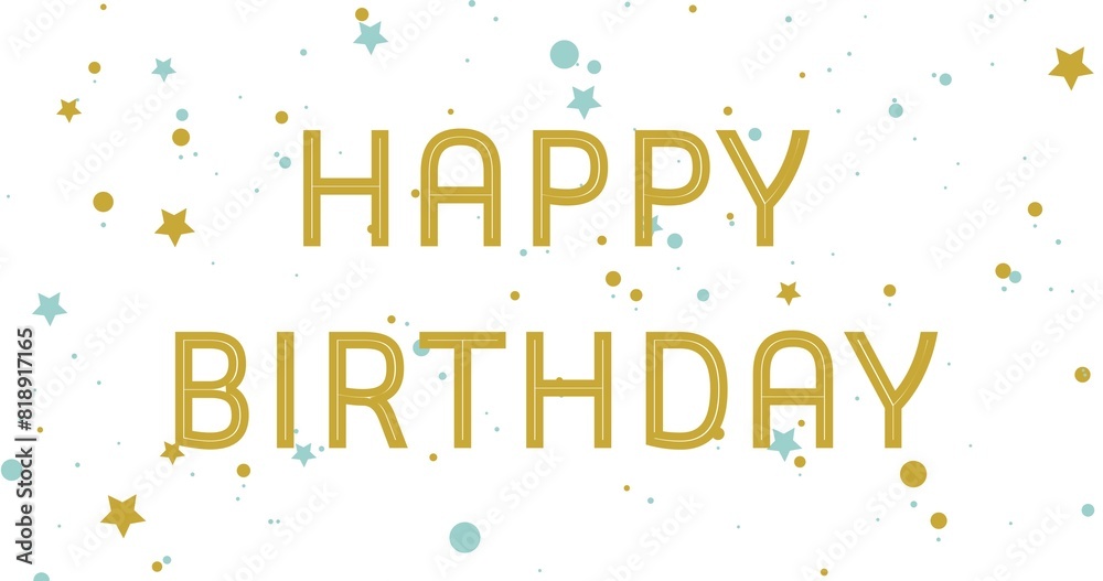 Fototapeta premium Happy birthday card